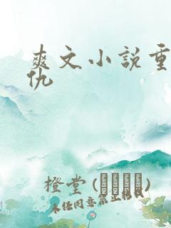 爽文小说重生复仇