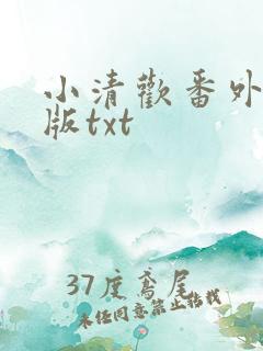 小清欢番外完整版txt