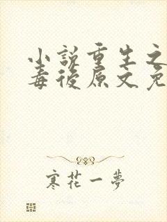 小说重生之将门毒后原文免费阅读