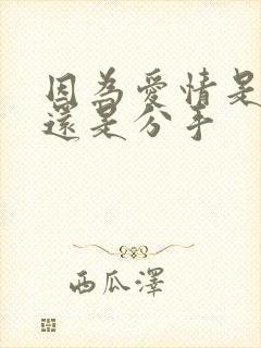 因为爱情是表白还是分手