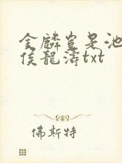 金麟岂是池中物侯龙涛txt