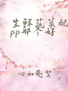 生鲜蔬菜配送app哪个好