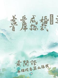 惹爱成婚·染指首席总裁