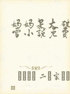 妈妈是大破鞋苏雪小说免费阅读