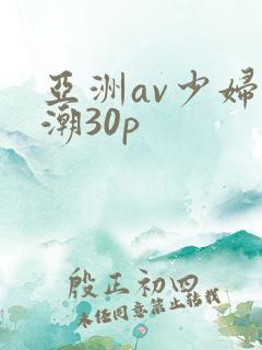 亚洲av少妇高潮30p