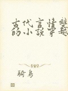 古代言情双男主的小说穿越