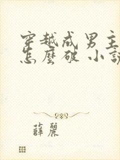 穿越成男主心魔怎么破 小说