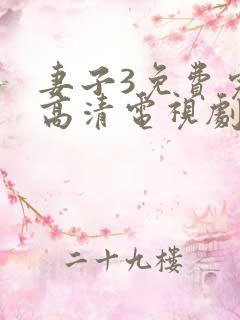 妻子3免费完整高清电视剧在线看