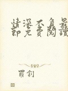 情深不负最新章节免费阅读