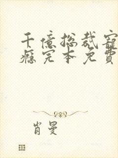 千亿总裁宠妻上瘾完本免费阅读