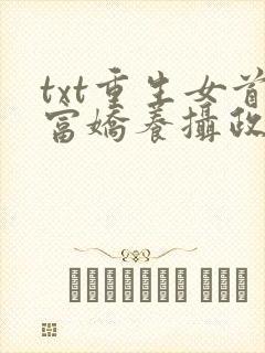 txt重生女首富娇养摄政王下载