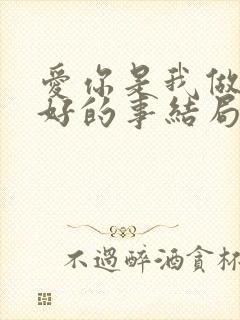 爱你是我做过最好的事结局是什么