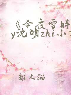 《今夜雪时》by沈明zhi小说免费阅读