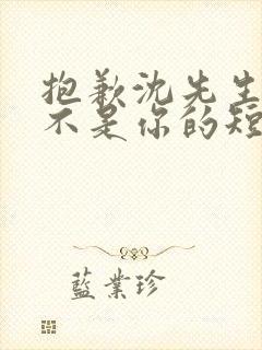 抱歉沈先生孩子不是你的短剧全集观看