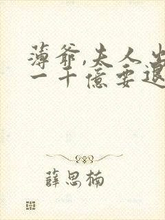 薄爷,夫人出价一千亿要退婚小说免费阅读