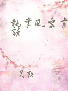 执掌风云有声小说