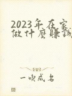 2023年在家做什么赚钱最快
