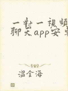 一对一视频交友聊天app安卓