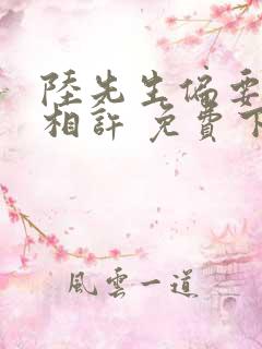 陆先生偏要以婚相许 免费下载