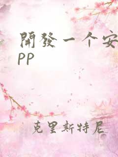 开发一个安卓app