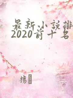 最新小说排行榜2020前十名