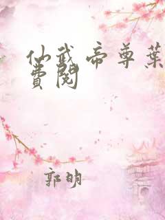 仙武帝尊叶辰免费阅