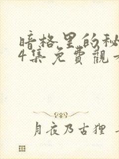 暗格里的秘密24集免费观看