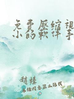 免费压缩视频大小的软件手机