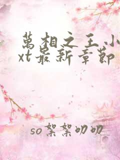 万相之王小说txt最新章节