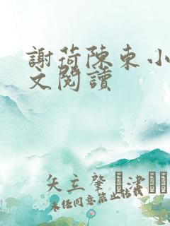 谢荷陈东小说全文阅读