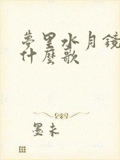 梦里水月镜花是什么歌