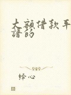 大额借款平台靠谱的