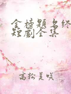 金榜题名终有时短剧全集