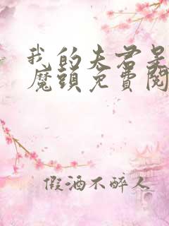 我的夫君是灭世魔头免费阅读