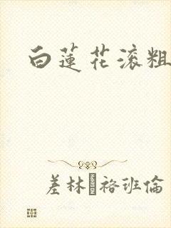 白莲花滚粗