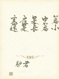 寒夜是中篇小说还是长篇小说