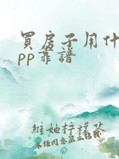 买房子用什么app靠谱