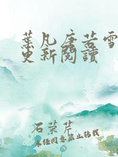 叶凡唐若雪最新更新阅读