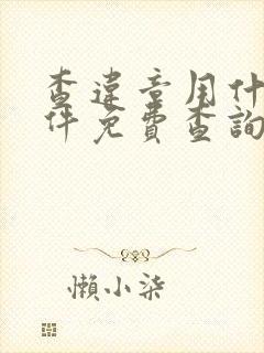 查违章用什么软件免费查询