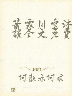 萧霖川云沐芷小说全文免费阅读最新章节