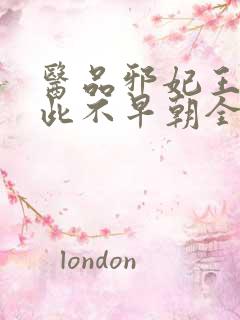 医品邪妃王爷从此不早朝全文免费阅读