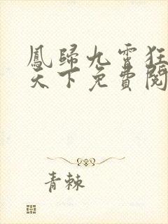 凤归九霄狂妃逆天下免费阅读