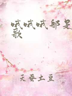 哦哦哦那是什么歌