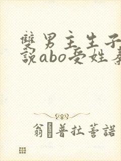 双男主生子文小说abo受姓秦