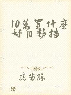 10万买什么车好自动挡