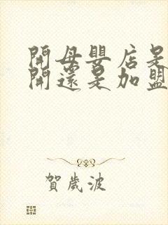 开母婴店是自己开还是加盟好