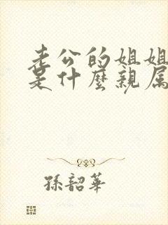 老公的姐姐和我是什么亲属关系