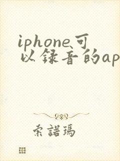 iphone可以录音的app