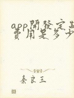 app开发定制费用是多少