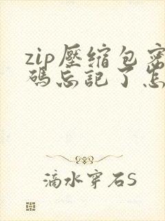 zip压缩包密码忘记了怎么办